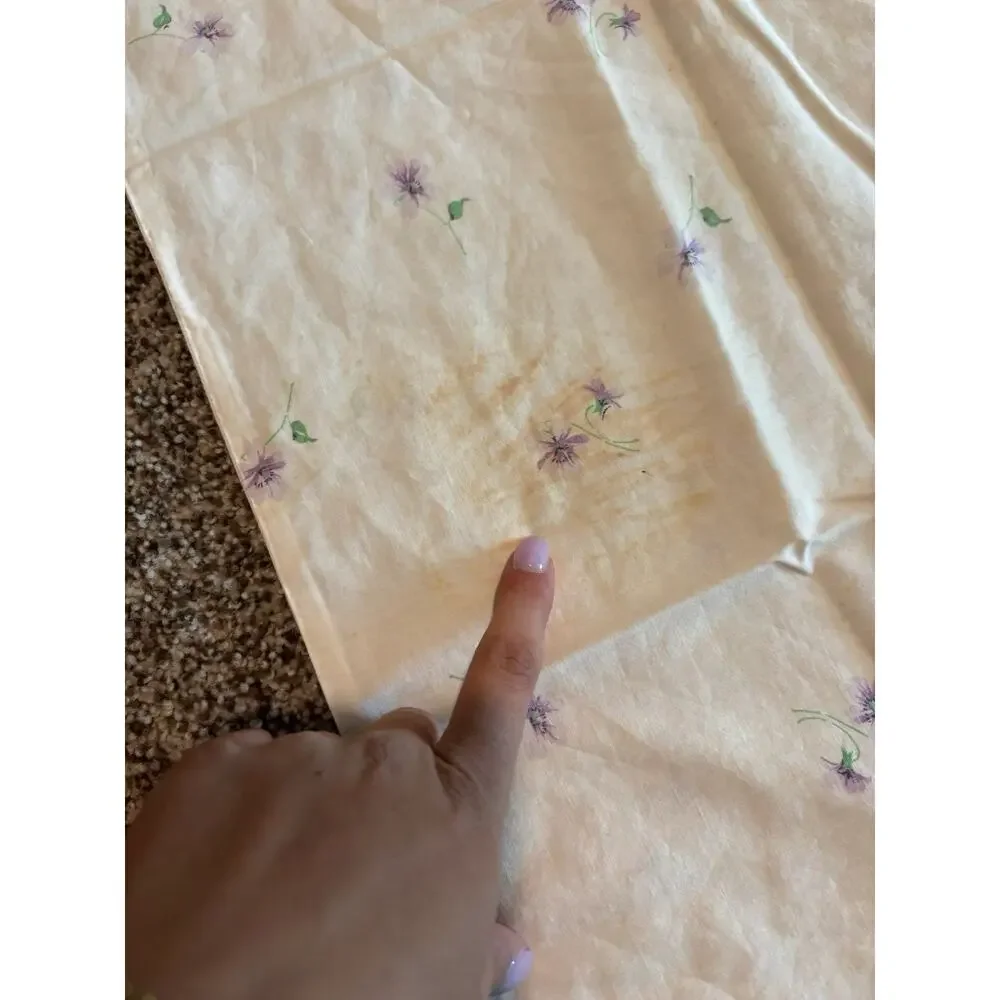 Vintage Floral Flower Pillowcases Mixed Size Lot Assortment Set of 4